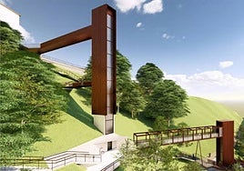 Fotomontaje de los ascensores urbanos.