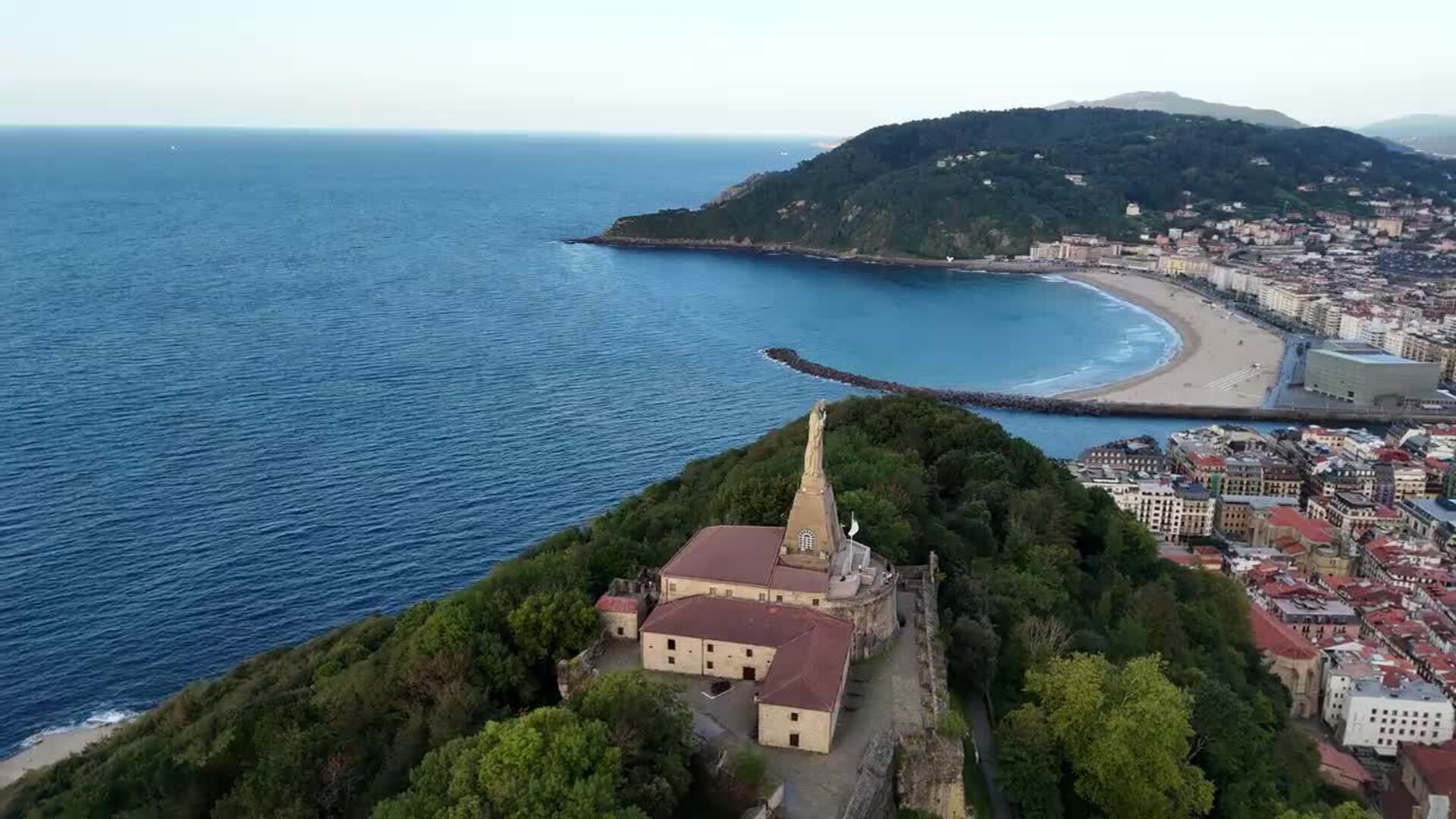 El Sagrado Corazón, desde el aire