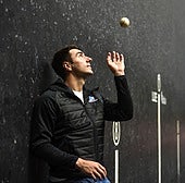 Peio Etxeberria, en el Bizkaia, sede mañana de la final.