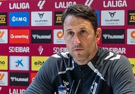 Beñat San José, durante la rueda de prensa