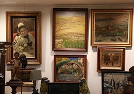 Varias de las obras que se subastan mañana.