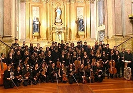 Casi la totalidad de los 64 integrantes de Bergarako Orkestra Sinfonikoa, además de ser locales, han pasado por las aulas de BMDE.
