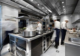 Una de las modernas cocinas de Comercial Hostelera, hoy renombrada como CH Group.