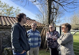 Ezenarro, Arrizabalaga, Bastida y Azkoitia en la visita realizada a la zona.