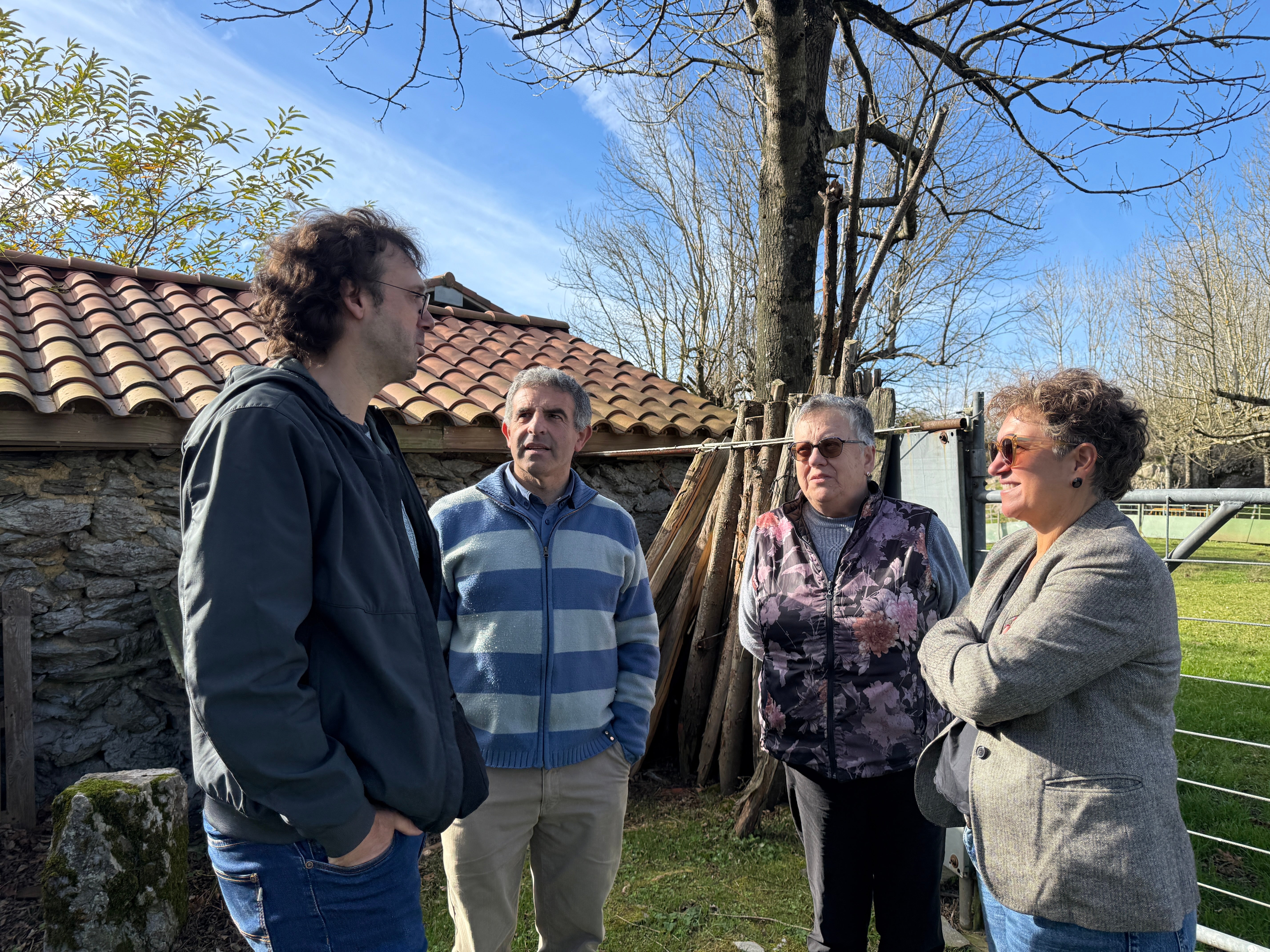 Ezenarro, Arrizabalaga, Bastida y Azkoitia en la visita realizada a la zona.