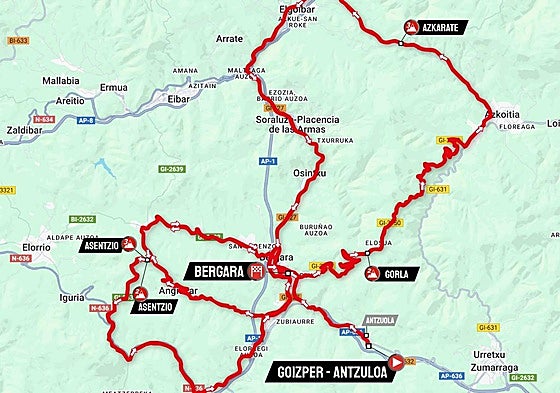 Recorrido de la última etapa.