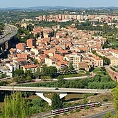 Vista aérea del municipio catalán de Martorell.