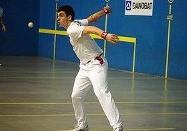 El pelotari de Arrasate Ander Murua en una imagen de archivo.