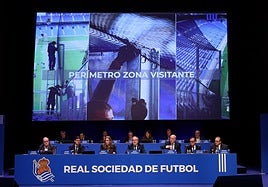Aperribay, presidiendo la Junta del mes de diciembre de 2024