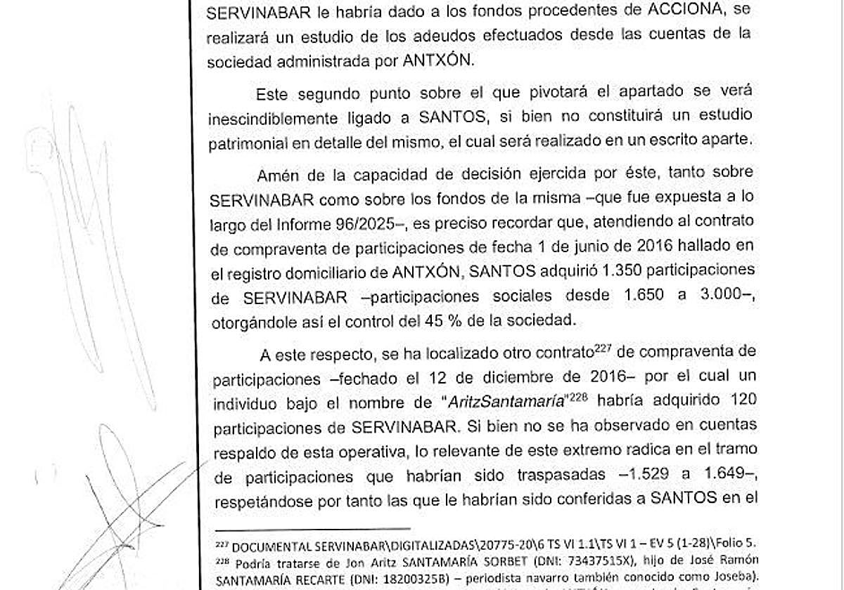 El hijo del director de Diario de Noticias de Navarra sería socio de Antxon y Cerdán en Servinabar