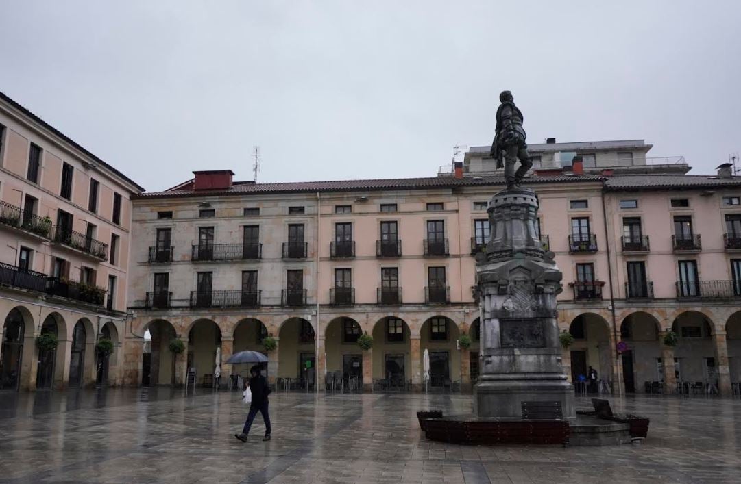 La nieve se suma a los chubascos por la masa de aire ártico en Gipuzkoa