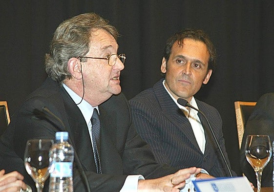 Paco Marín Guruceaga, junto al compositor Alberto Iglesias.