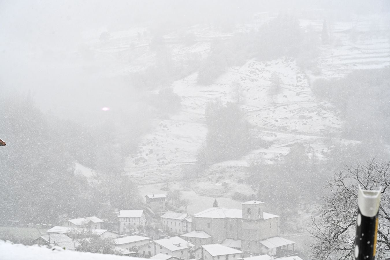Vistas desde la carretera que une Tolosa con Bidania. 