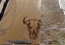 'Gau beltza', una de las obras de Calat 33 que se exponen en Kempchen Gallery