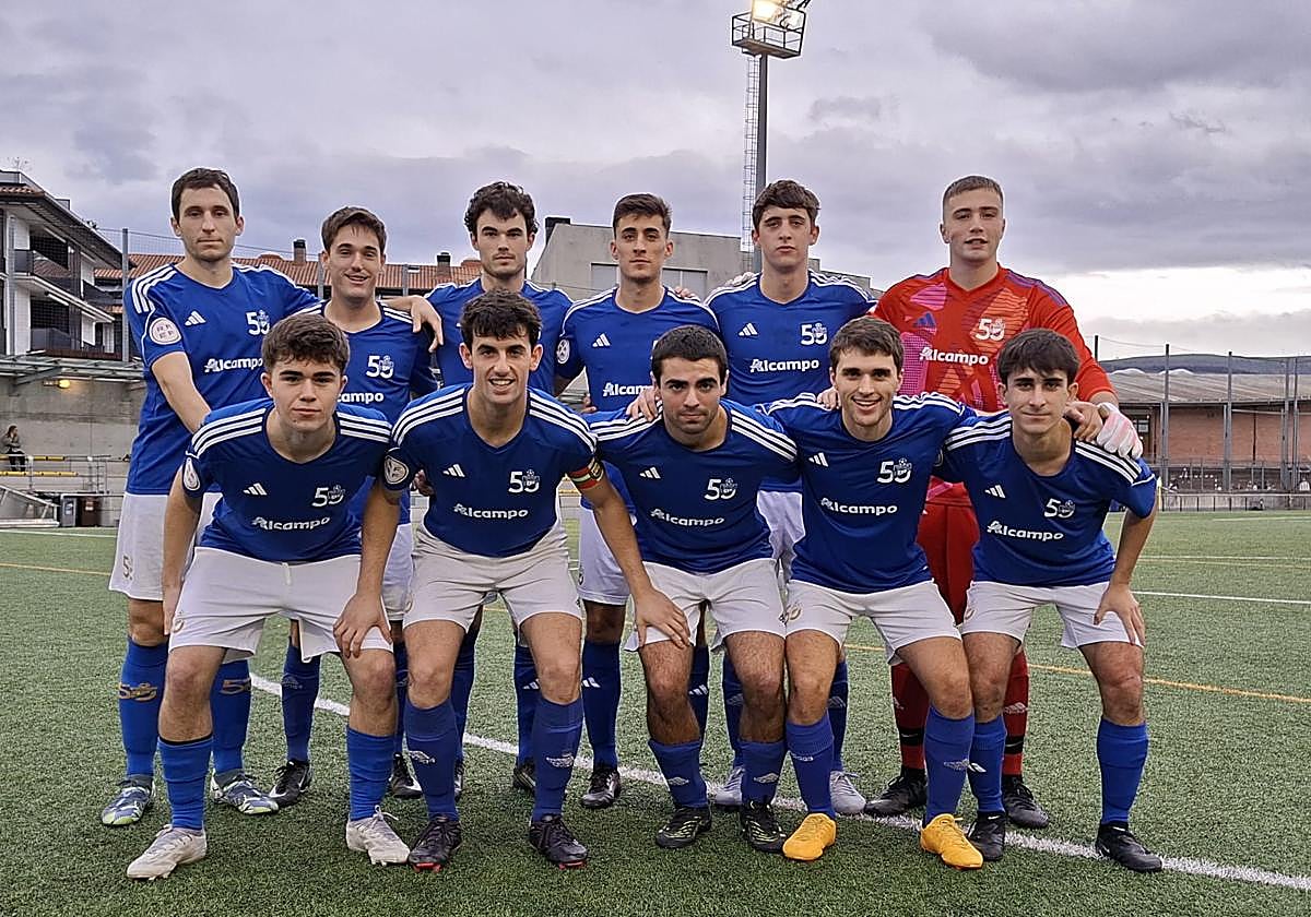 El equipo de Regional de Honor en su último partido.