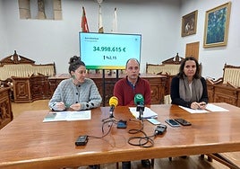 Urtizberea, Enparan y Lekuona han presentado el borrador del presupuesto.