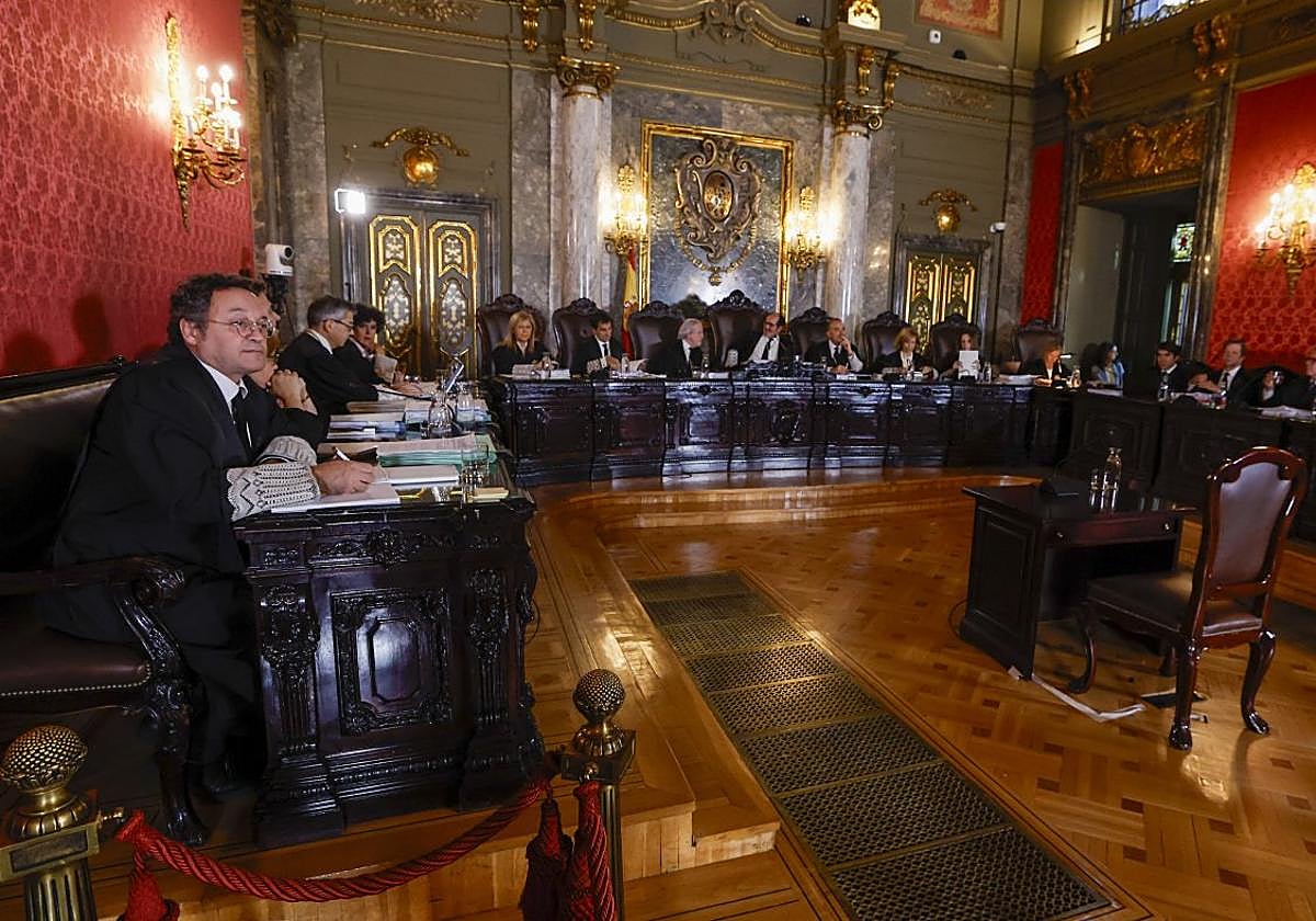 Juicio histórico. El fiscal general del Estado, Álvaro García Ortiz, en una de las sesiones deljuicio al que fue sometido en el Supremo.