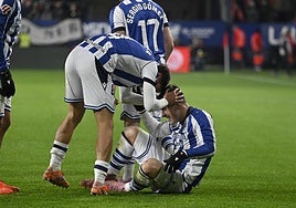 Aramburu felicita a Barrene por su tremendo golazo en El Sadar