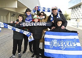 Aficionados de la Real en Pamplona
