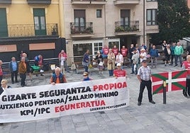 Una de las protestas realizadas en Zubimusu este año.