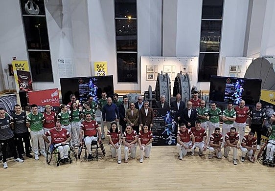 Euskal selekzioaren ordezkariak aste honetan egindako aurkezpenean.