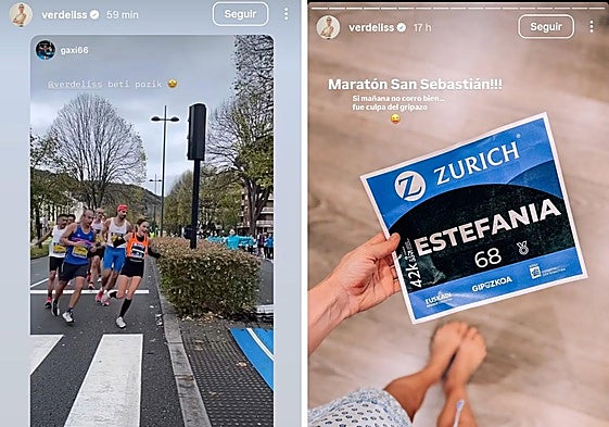 Verdeliss corriendo la Zurich Maratón
