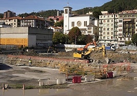 Obras de la residencia de mayores de Adinberri, en Pasaia.