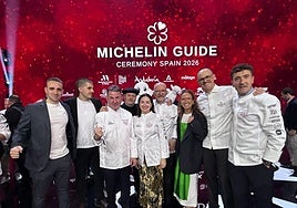 La familia Lavado celebra la Estrella que han logrado en el Itzuli.