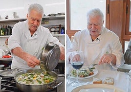 Merluza a la koxkera, la receta tradicional vasca de Luis Mokoroa: «La yema está en el punto perfecto»