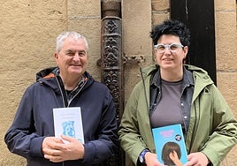 Karlos Linazasoro eta Garazi Kamio, agerraldian.