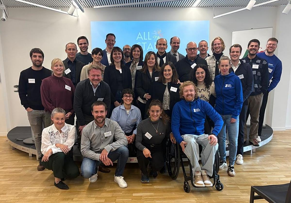 Los participantes en la conferencia de clausura del proyecto All Stars celebrada el pasado viernes en Bruselas.