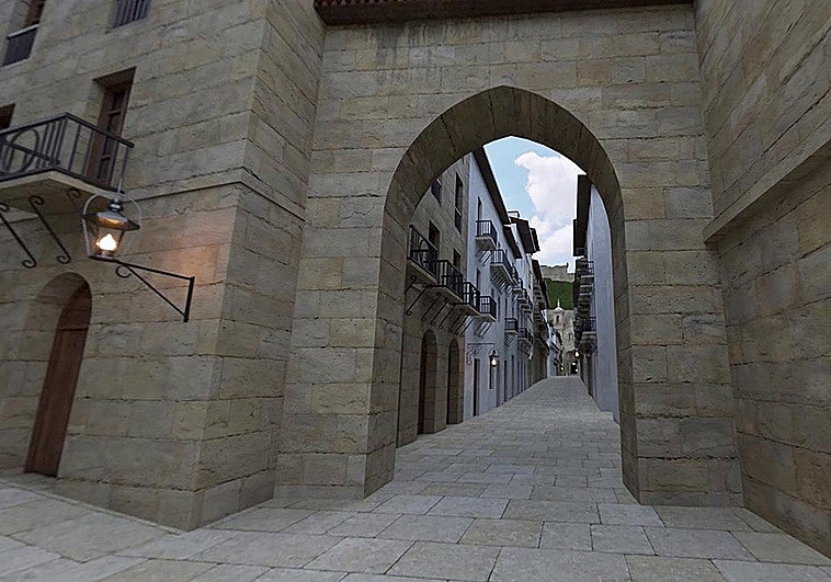 Una vista de la Calle Mayor a través de la realidad virtual.