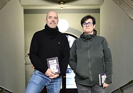 Dani Fano eta Amagoia Gurrutxaga, agerraldian.