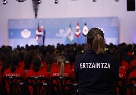 Imagen de archivo de una promoción de la Ertzaintza.