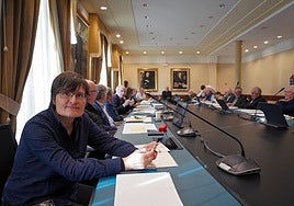 Irene Arrarats, ostiral honetako osoko bilkuran.