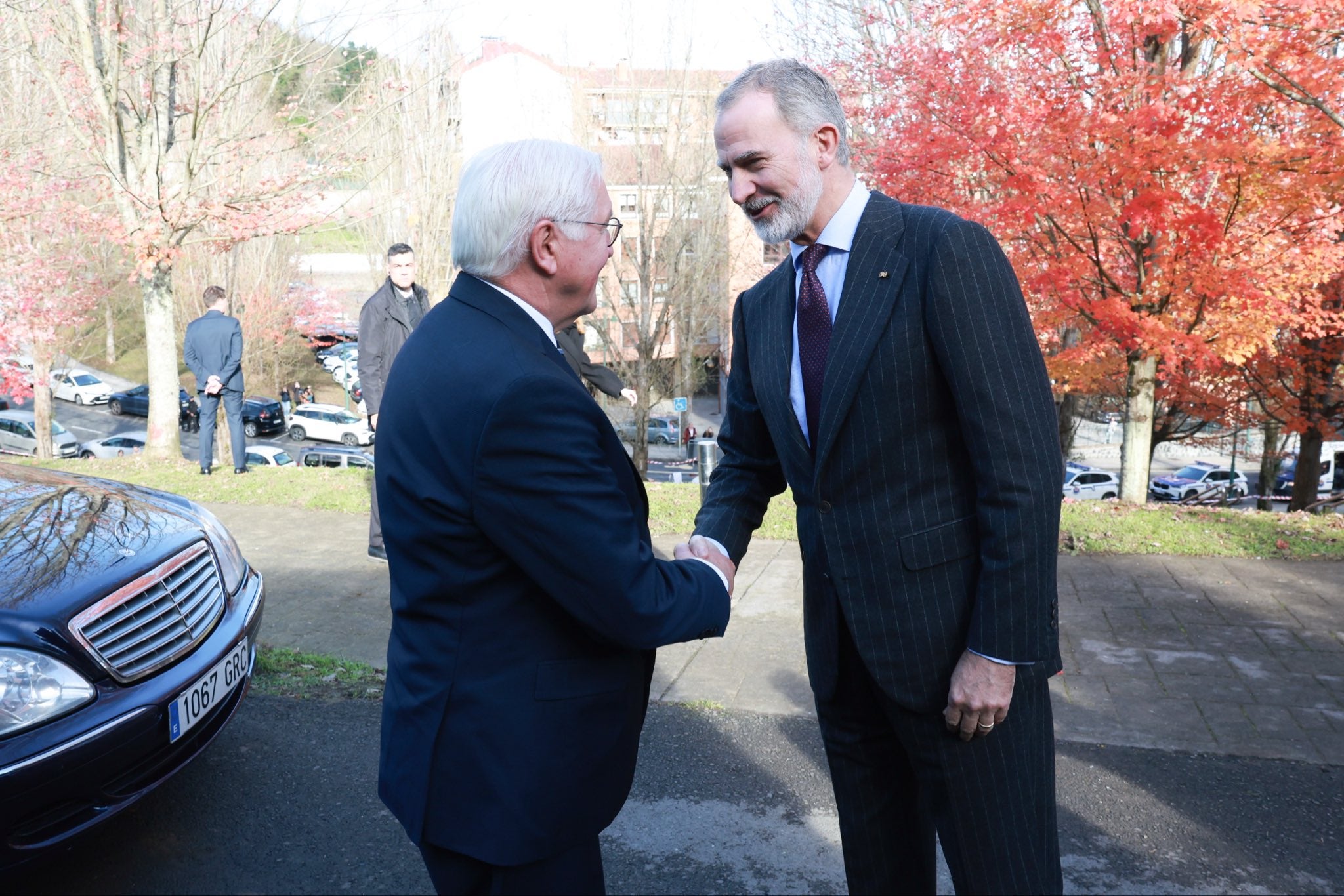 El Rey y el presidente de Alemania visitan Gernika