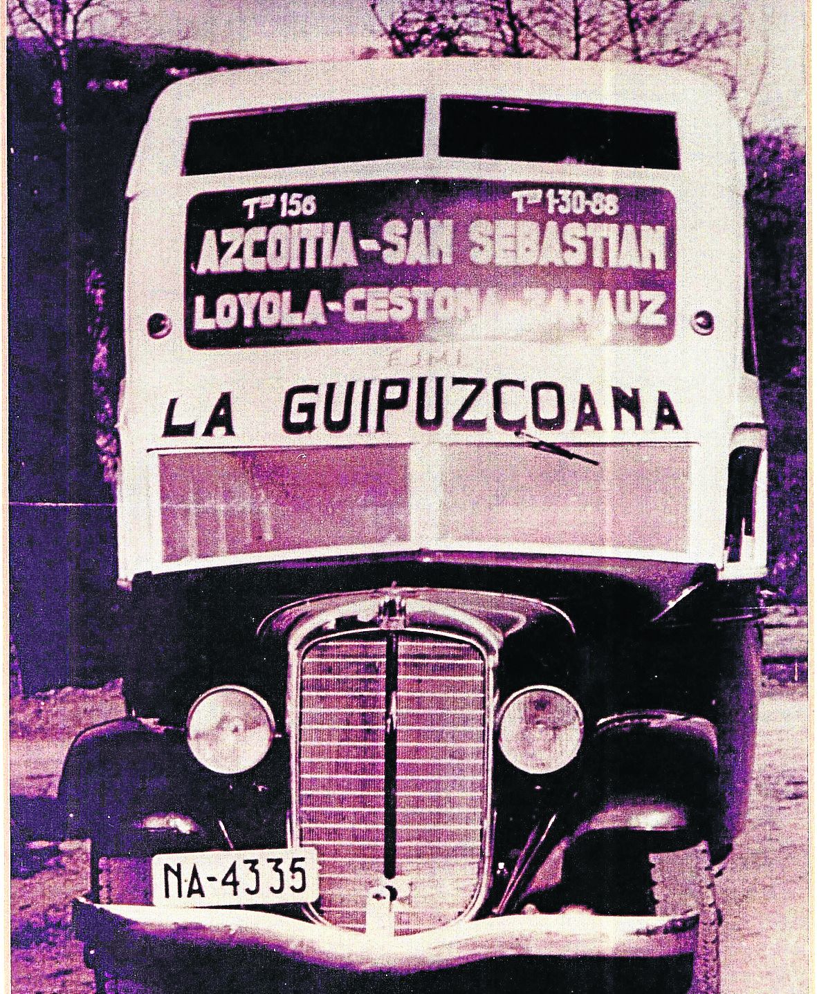 Autocar Stewart de La Guipuzcoana, de 1934.