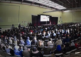 Acto de clausura del VIII Congreso del sindicato estudiantil.