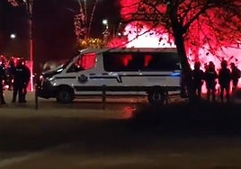 Incidentes este viernes en Intxaurrondo tras la instalación de una carpa de Vox en San Sebastián.