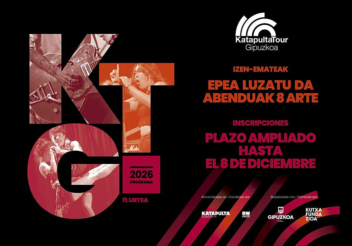 Katapulta Tour Gipuzkoa programara proposamenak aurkezteko epea luzatu dute