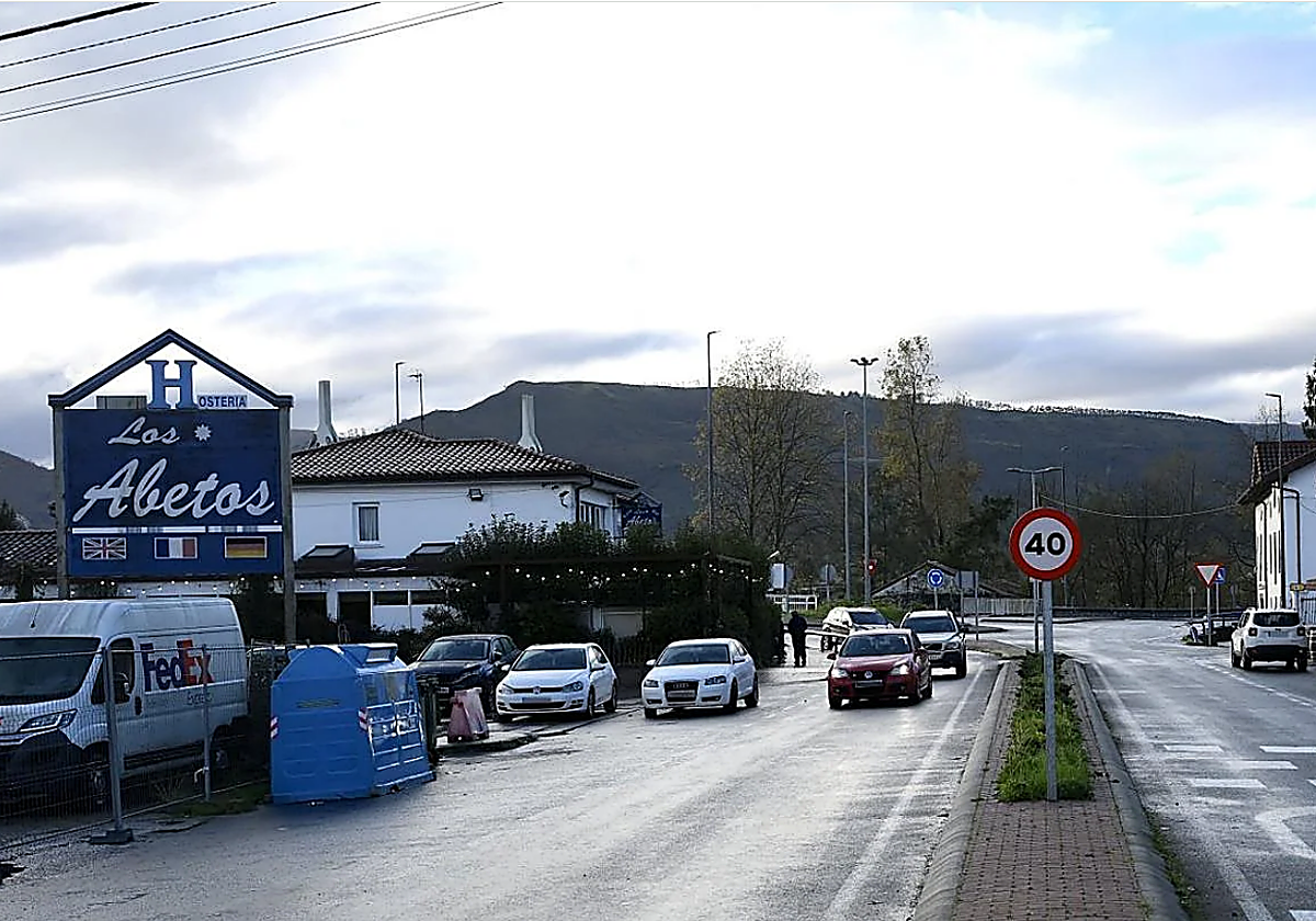 El lugar del suceso: El vehículo accidentado circulaba en sentido a Casar de Periedo-Cabezón de la Sal por la N-634.