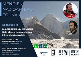 Cartel de la jornada organizada con motivo del Día Internacional de las Montaña.
