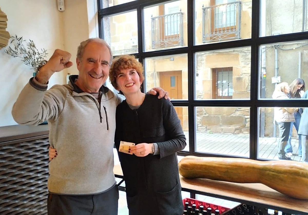 Jose Luis Markiegi Ugalde acertó el peso de la calabaza