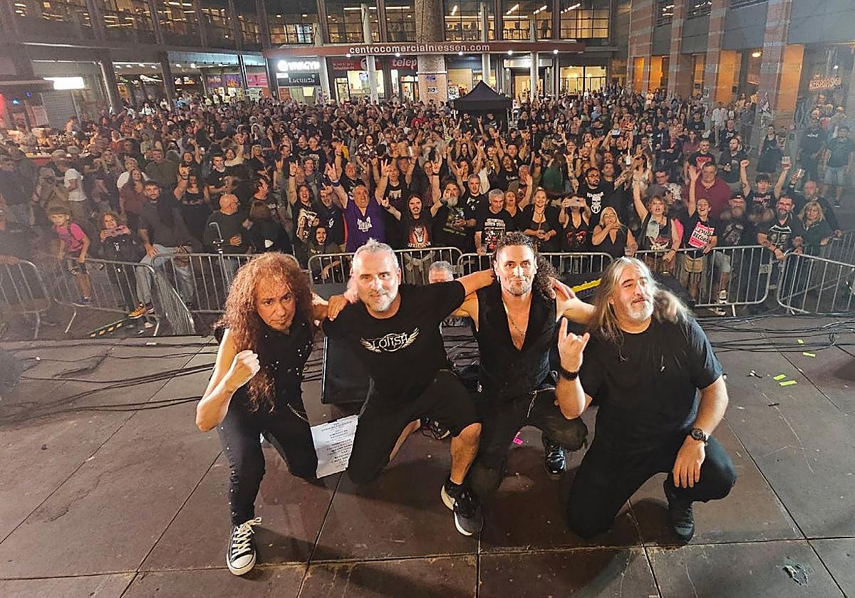 Emi, Andoni, Iñaki y Juancar son Krait y actúan mañana en el Dabadaba de Donostia.