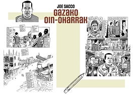 Joe Saccok idatzi eta Julen Gabiriak itzulitako 'Gazako oin-oharrak' album ilustratuko zenbait lagin.