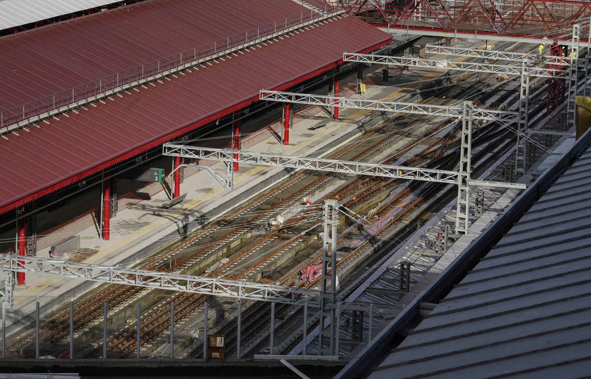 Las obras para poder recibir el TAV en Atotxa, a punto