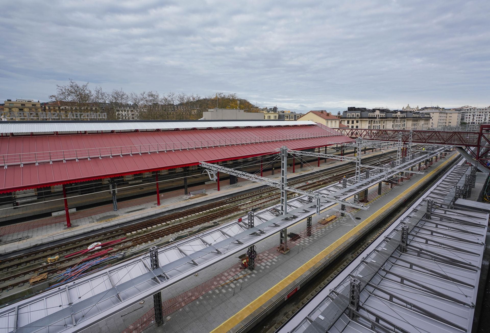 Las obras para poder recibir el TAV en Atotxa, a punto