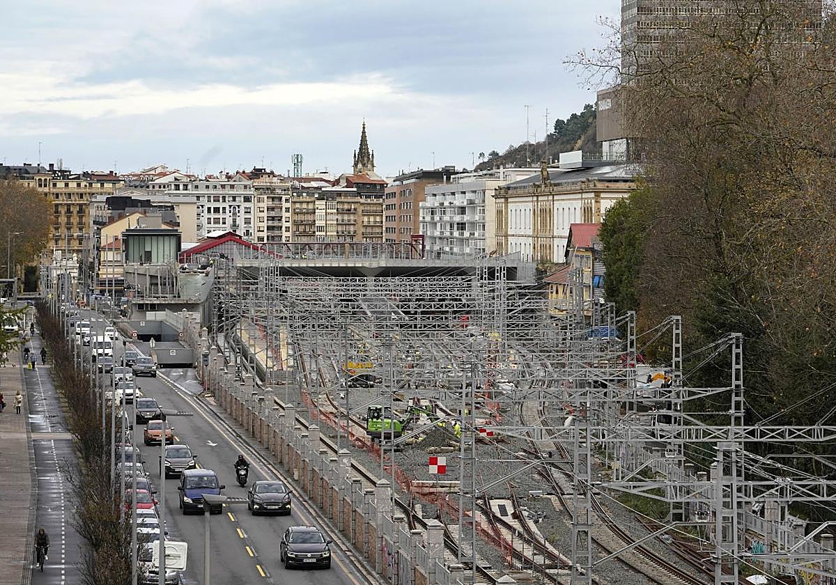 Las obras para poder recibir el TAV en Atotxa, a punto