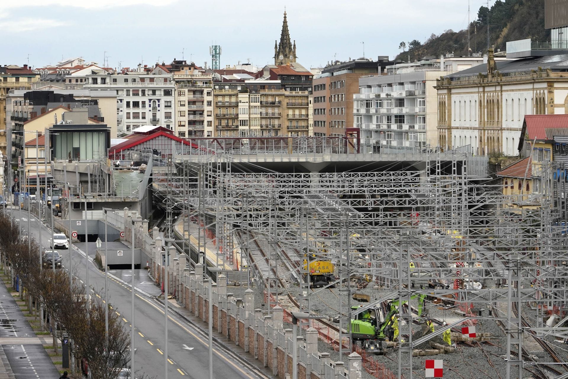 Las obras para poder recibir el TAV en Atotxa, a punto