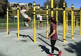 Calistenia. Imagen de un parque de calistenia, opción que ha sido la más apoyada por los vecinos de Urnieta.